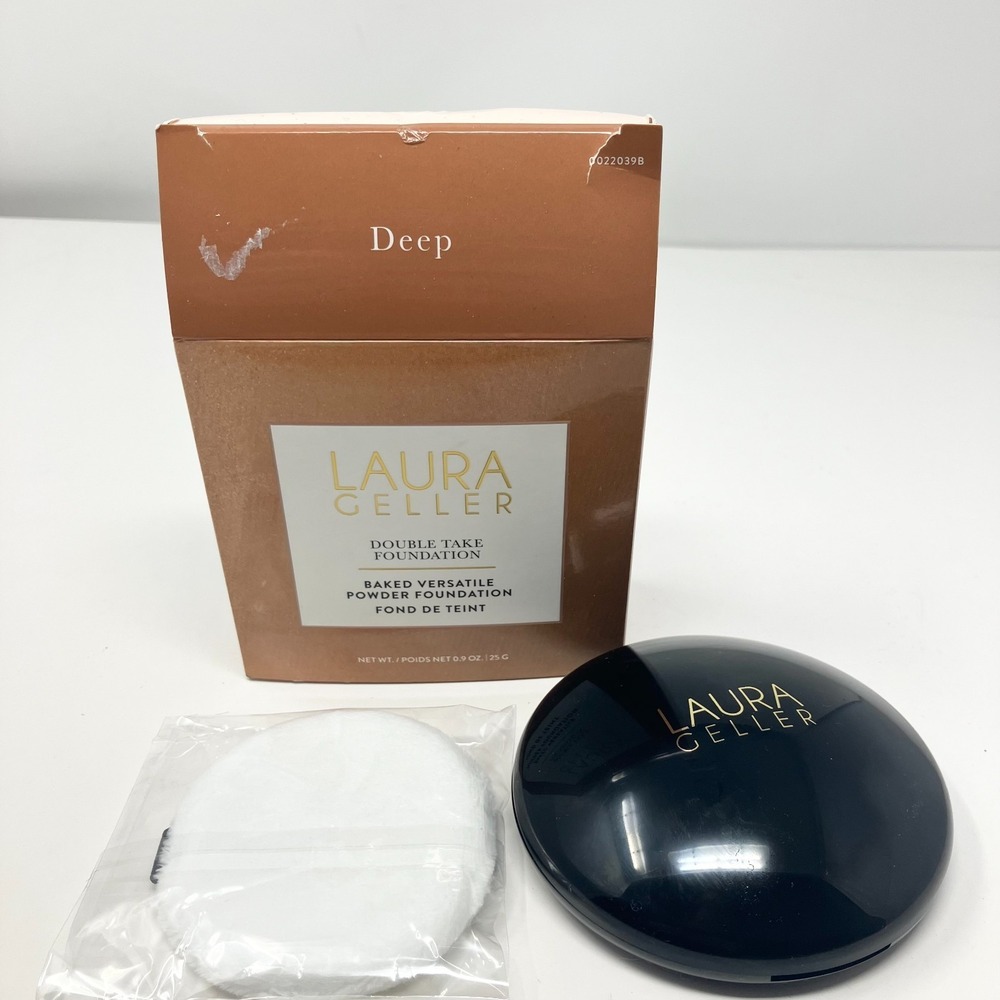 Laura Geller Double Take Baked Versatile Powder‎ Foundation Deep .09 oz